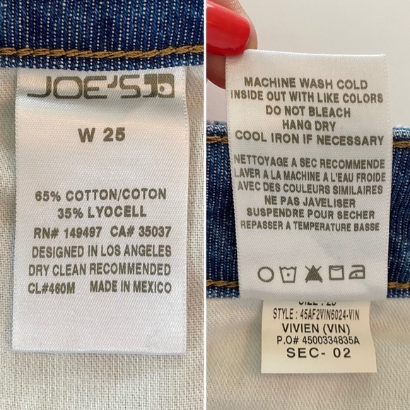 Joe’s Jeans Charlie High Waist Hi-Lo Pencil Skirt Size 25 - Picture 11 of 11